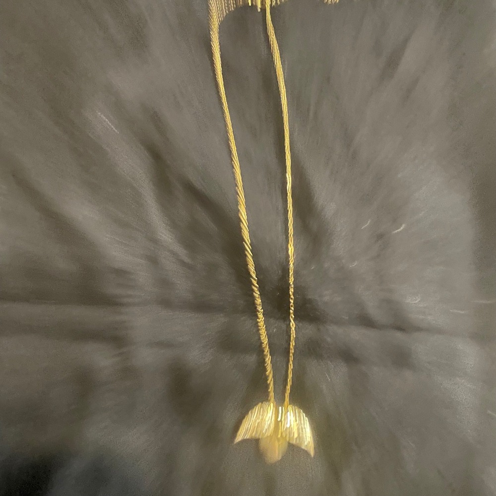 New Gold Tone Angel‎ Wings Heart Giselle Rhinestone Pendant Necklace Women Gift